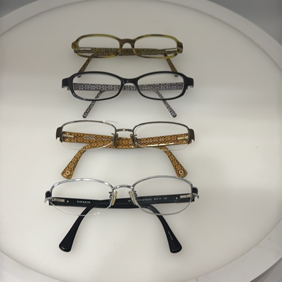 Lot of 10 pairs of designer eyeglasses frames for parts or repair Coach Brighton - Picture 3 of 8